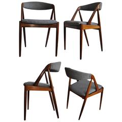Set of Four Rosewood Kai Kristiansen Dining Chairs