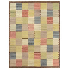 Vintage 20th Century Swedish Flat-Weave Carpet