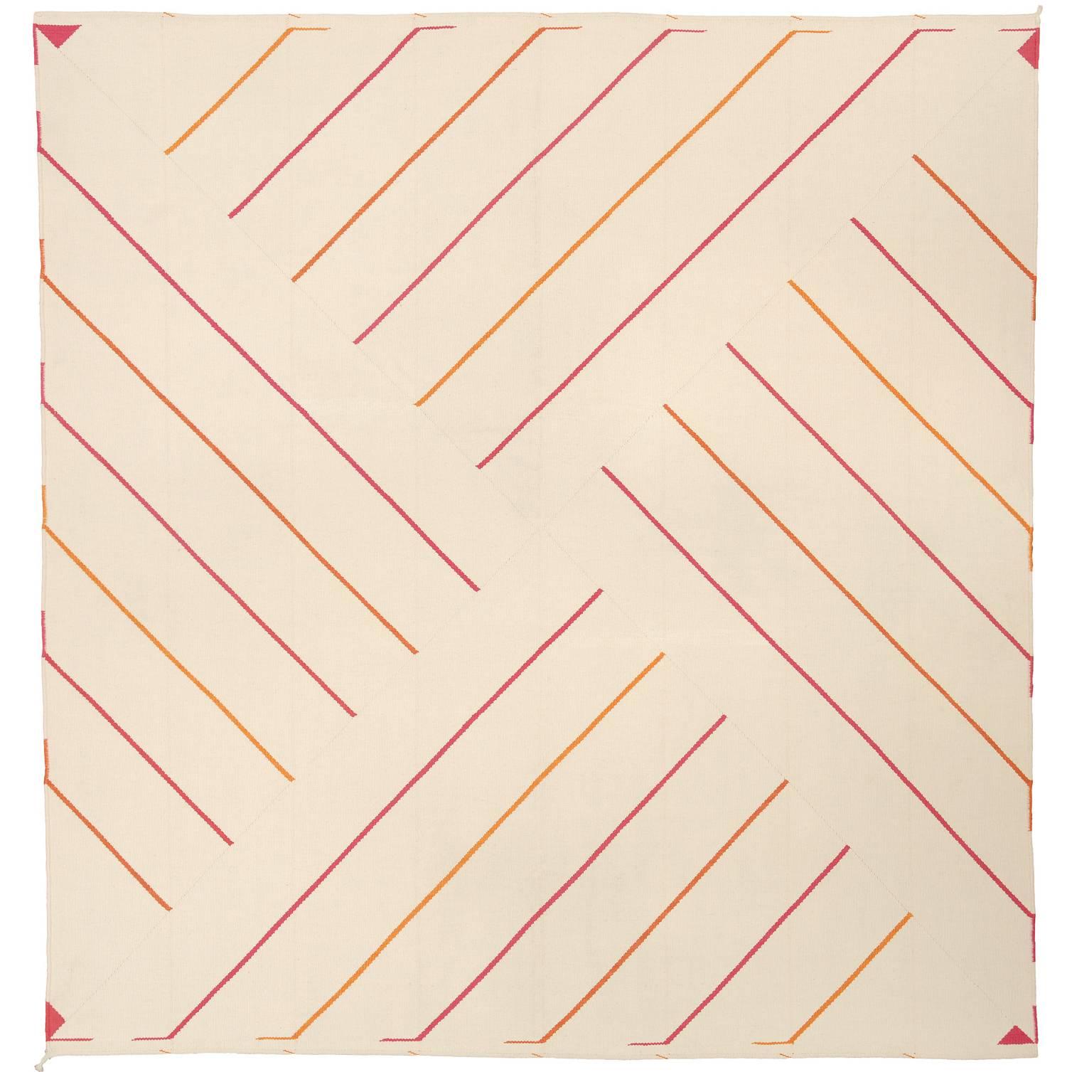 "Lynild" 20th Century Danish Flat-Weave Carpet by Vibeke Klint For Sale