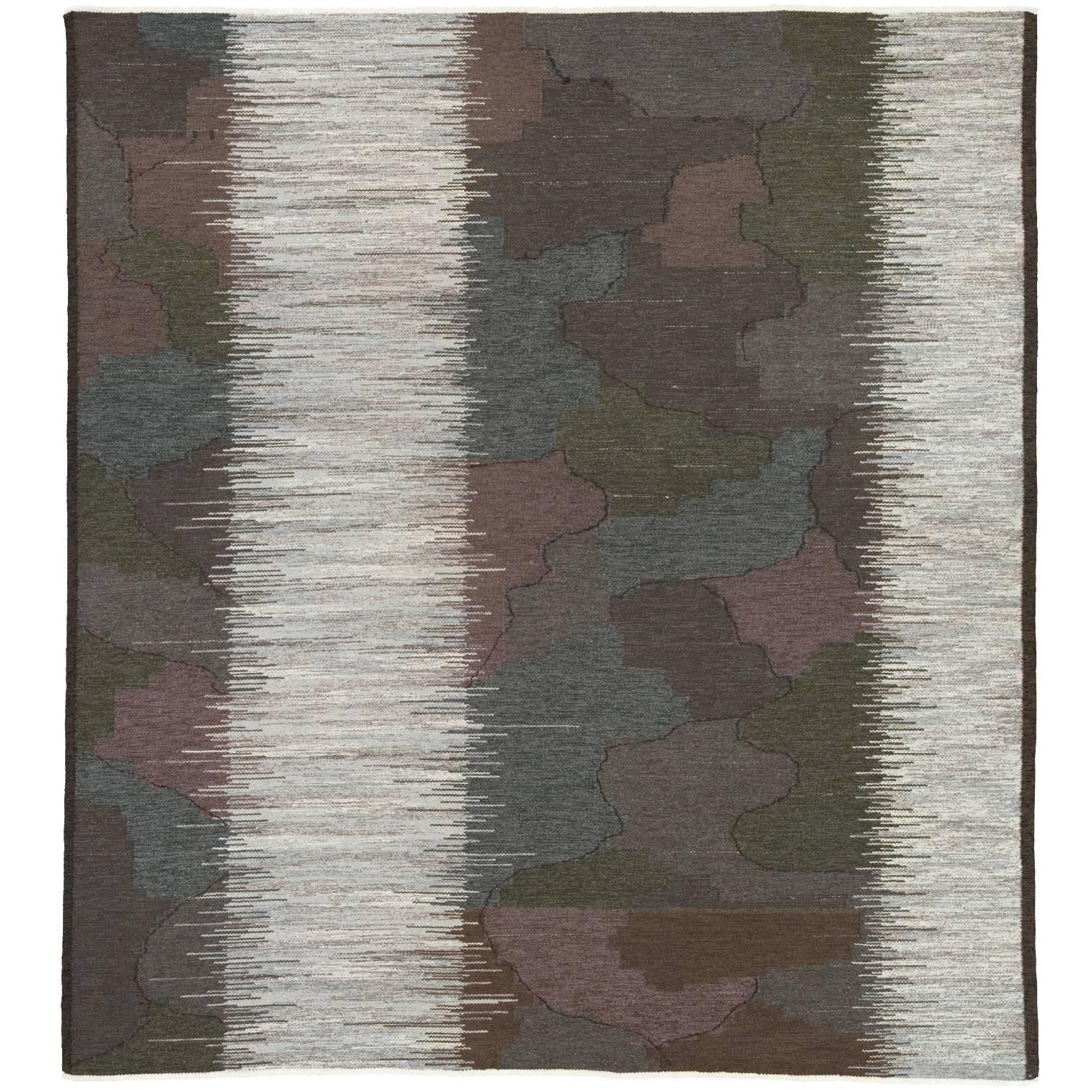 20th Century Swedish Flat-Weave Carpet by Alice Lund