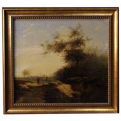 19th Century Oil on Panel Made by Oak