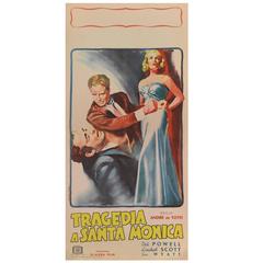 Vintage "Pitfall / Tragedia a Santa Monica, " Original Italian Film Poster