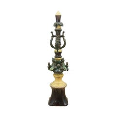 Early 19thC. French Provincial Glazed Terracotta Roof Finial