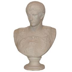 Neoclassical Plaster Bust of Caesar