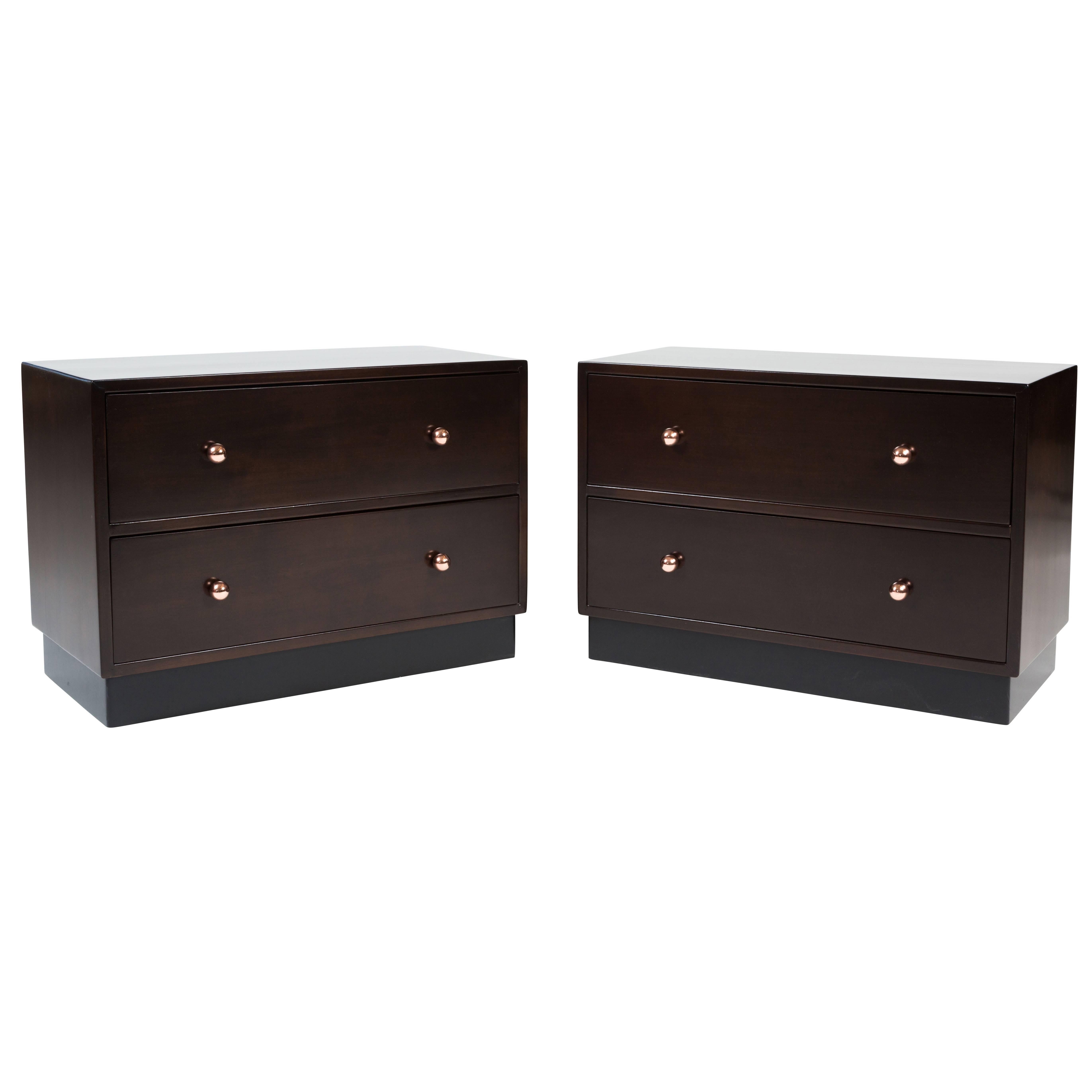 Pair of Two-Drawer Bedside Chests "Modart" by See Furniture