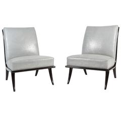 Pair of Chic Slipper Chairs by T.H. Robsjohn-Gibbings