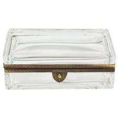 Rectangular Crystal Box with Fittings