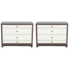 Pair of Cerused Mahogany Dressers by Tommi Parzinger