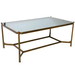 Jonathan Charles Distressed Mirror Top Coffee Table