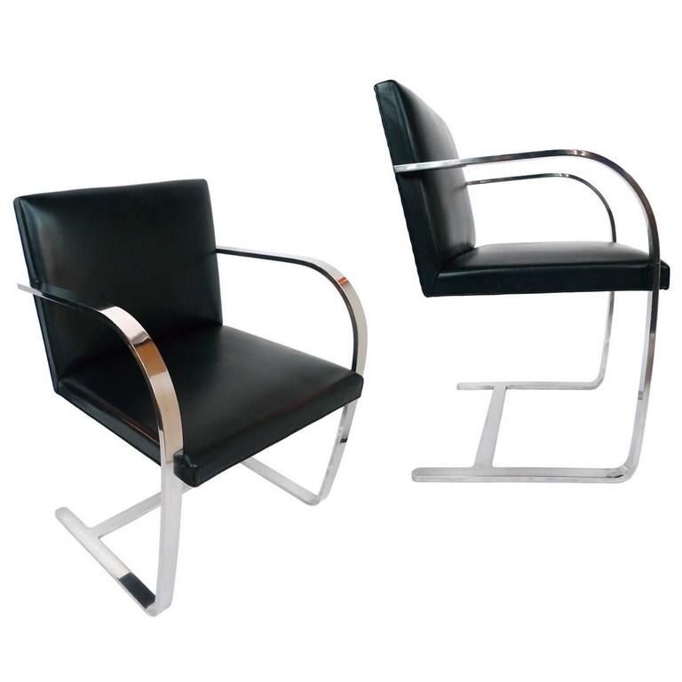 Ludwig Mies Van Der Rohe Brno Chairs By Knoll A Pair At 1stdibs