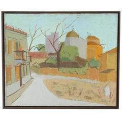 Landscape Painting of a European City Scene 5