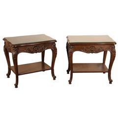 Pair of French Side Tables by Auffray Furniture