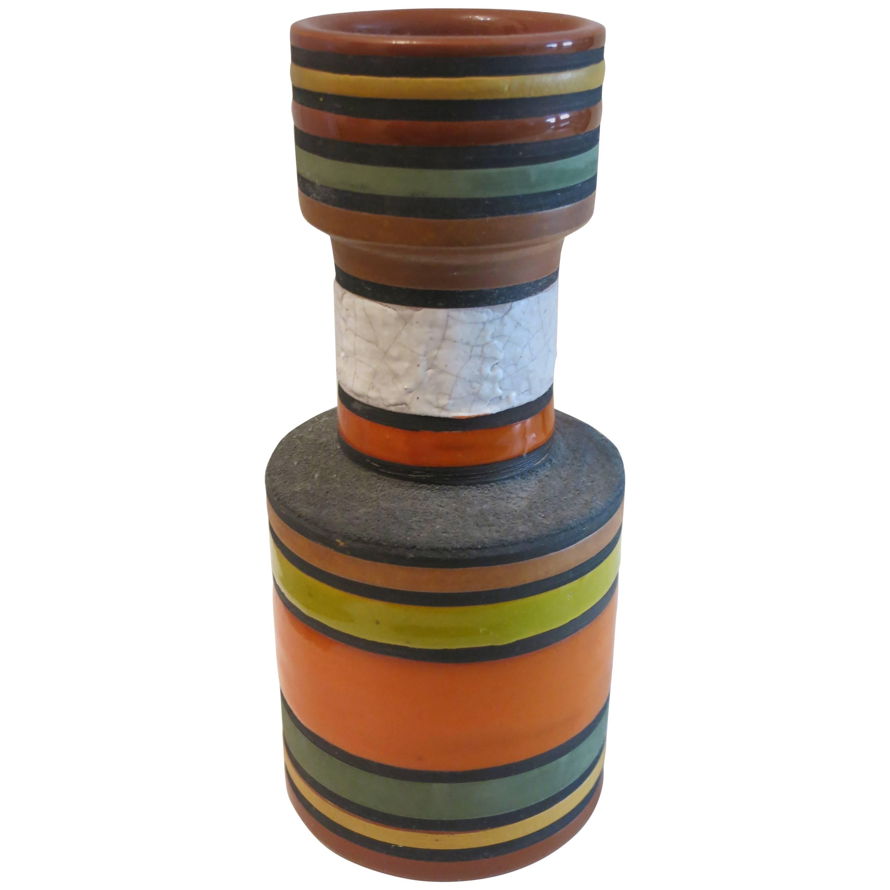 Thailandia Ceramic Vase by Aldo Londi for Bitossi, Italy 1950s