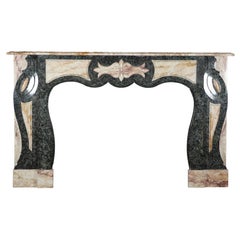 Used 20th Century Art Deco Fireplace Mantel in Belgian Marble