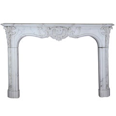 19th Century Original Empire Period Fireplace Mantel