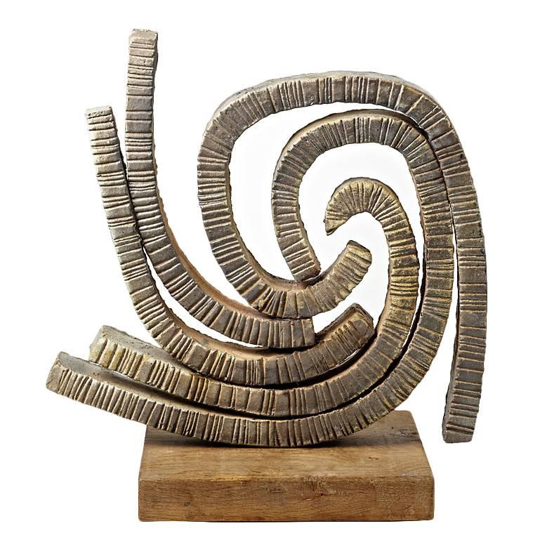 Important Stoneware Sculpture by Gustave Tiffoche, circa 1970-1980