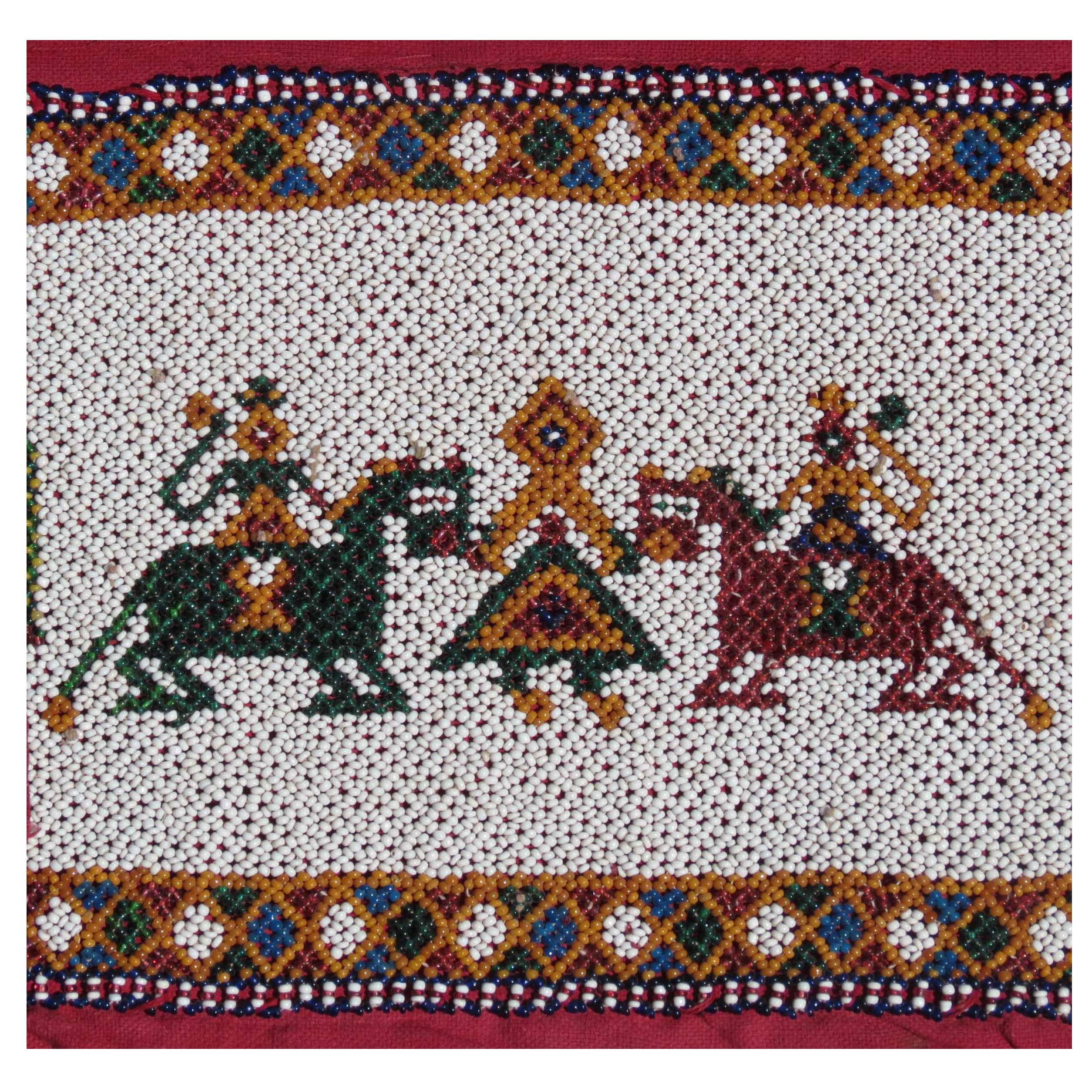 Rare Old Beaded Band, Gujarat 'W. India, 1920-1930 For Sale