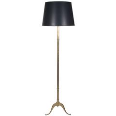 Fluted Bronze Column Floor Lamp by Bagues 8