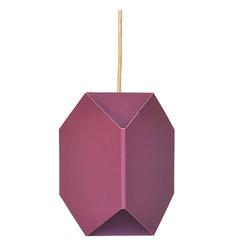 Geometric Ole Panton for Lyfa Purple and White Metal Pendant Lamp, Denmark
