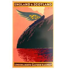 Vintage 1930s LNER Poster "England & Scotland by London & North Eastern Railway"