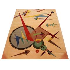 Large Abstract Guggenheim Modern Arts Collection Rug 