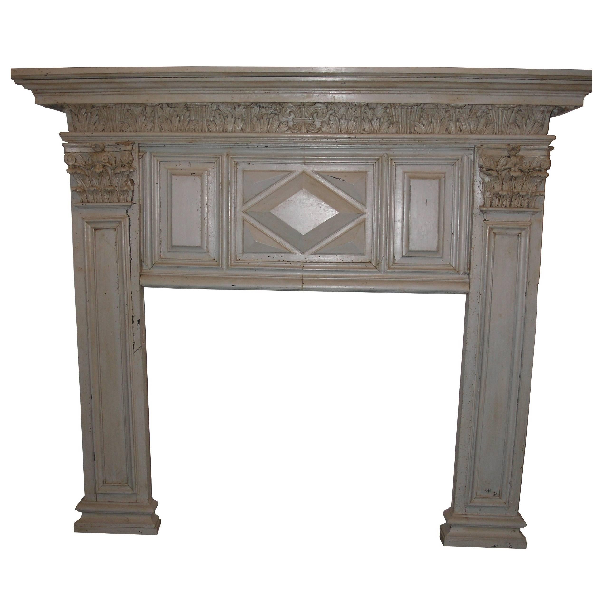 Antique Lacquered Fireplace