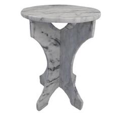 Small Carrara Marble Side Table Small Carrara Marble Side Table