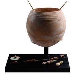 Rare Ancient Roman Ostrich Egg Wool Spinning Set, 100 AD 12