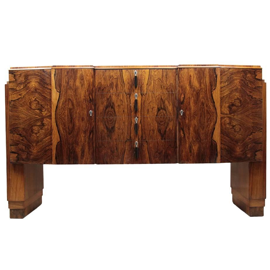 Art Deco Sideboard in Rosewood, circa 1920