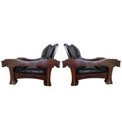 Mid Century Frigerio Pair of Italian Armchairs 9