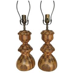 Pair of Chest Piece Table Lamps 1