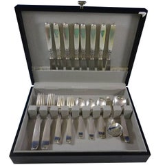 Anacapri by Buccellati Sterling Silver Flatware Set Service of 40 Pieces, Italy