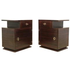 Macassar Bedside Cabinets French, circa 1930