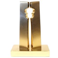 Solid Bronze Abstract Sculpture by May Marx C. 1980s