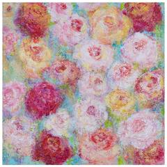 "Roses for Spring," Original Mixed Media Painting, Artist Sheema Muneer 11