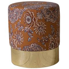 Azucena Stool in Linen Textile 6