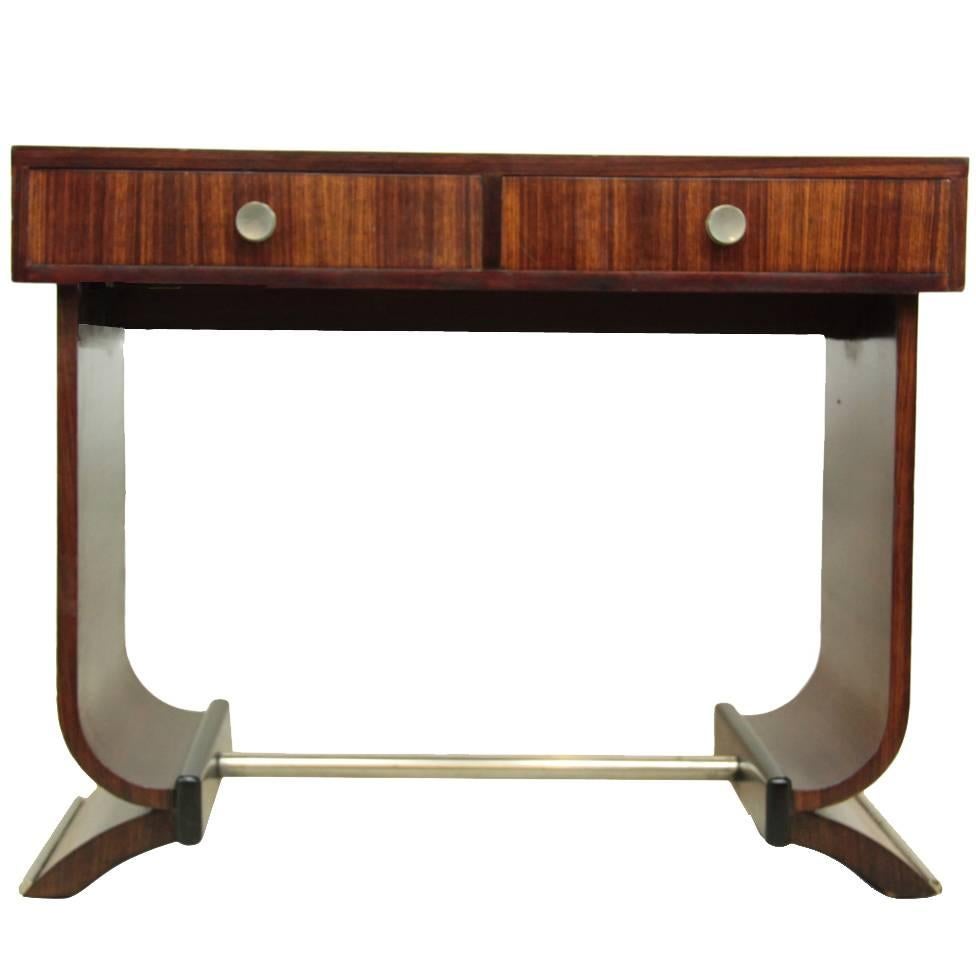 French Art Deco Console Table in Rosewood, circa 1920