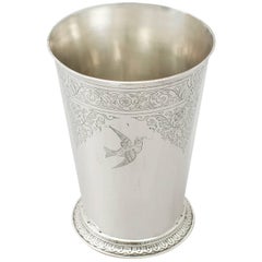Sterling Silver Beaker, Antique Victorian