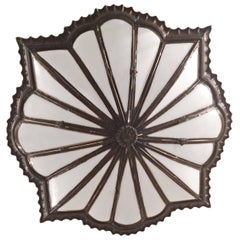 Set of Leaded Glass Light Fixtures, Sold Individually