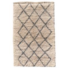 Beni Ourain Diamond Design North African Tribal Rug