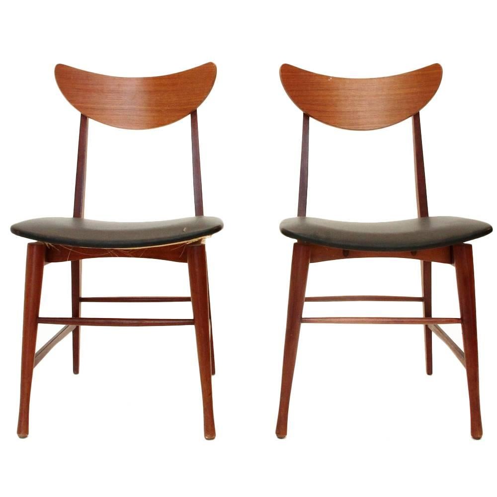 Italian Mid-Century Dining Chairs, 1960s, Set of Two