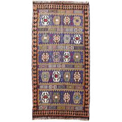 Mid-Century Shahsavan Kilim Rug 6