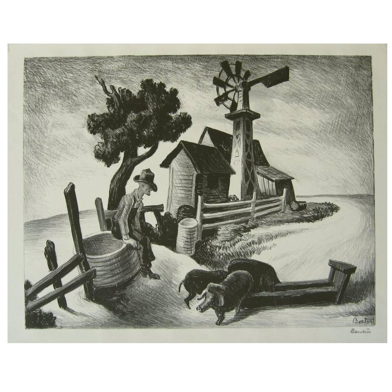 Thomas Hart Benton Lithographs 14 For Sale on 1stDibs