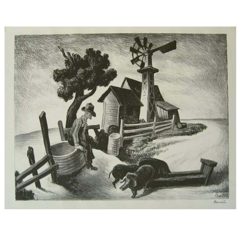 Thomas Hart Benton Lithographs 14 For Sale on 1stDibs