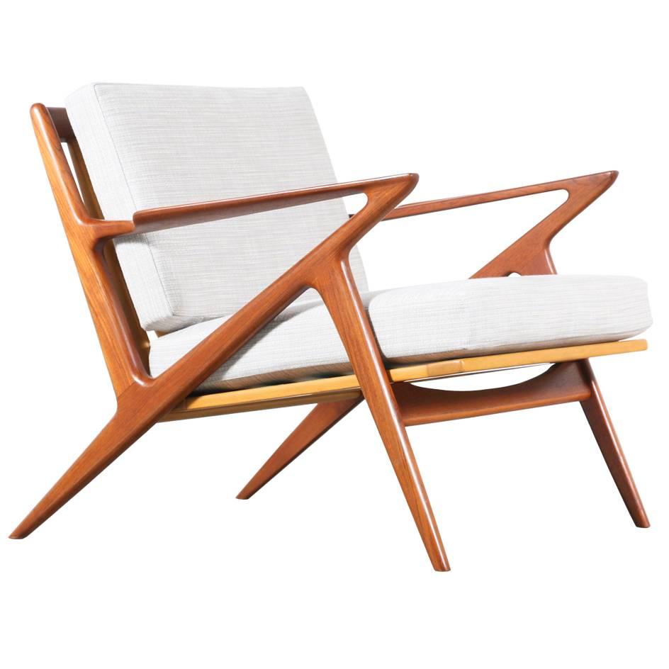 Poul Jensen "Z" Teak Lounge Chair for Selig