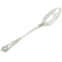 Sterling Silver Queen's Pattern Gravy Spoon by George Adams, Antique Victorian 11