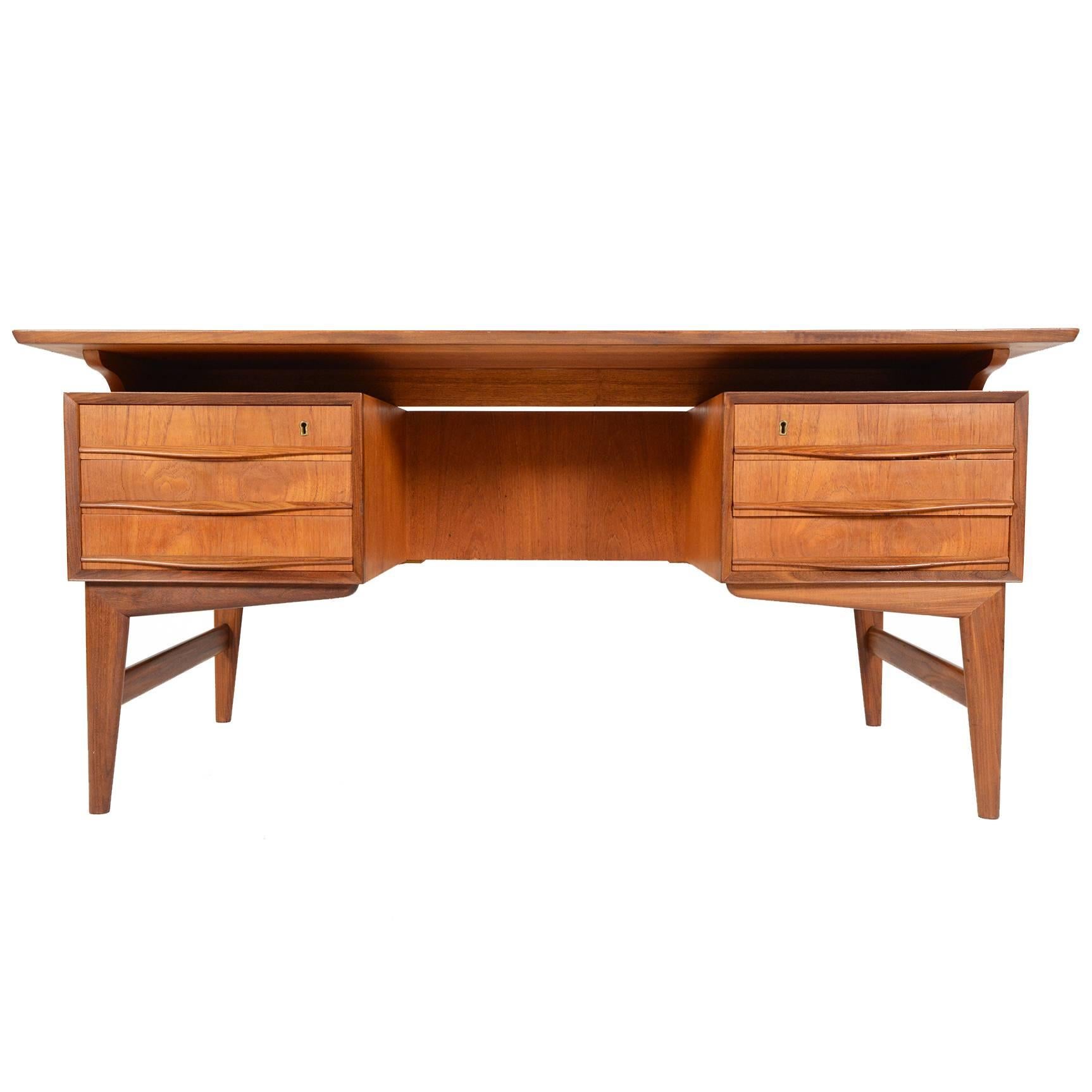 Danish Modern Svend Madsen Style Executive Desk
