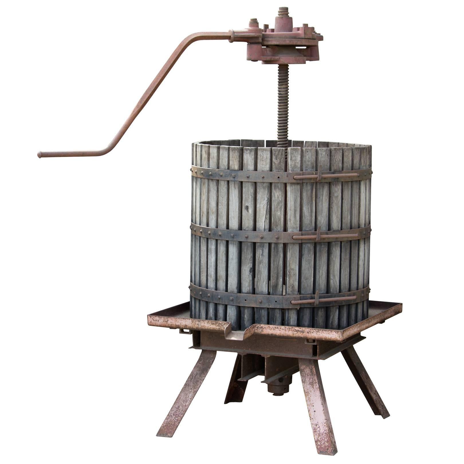 Very Large Antique French Wine Press at 1stDibs antique wine press