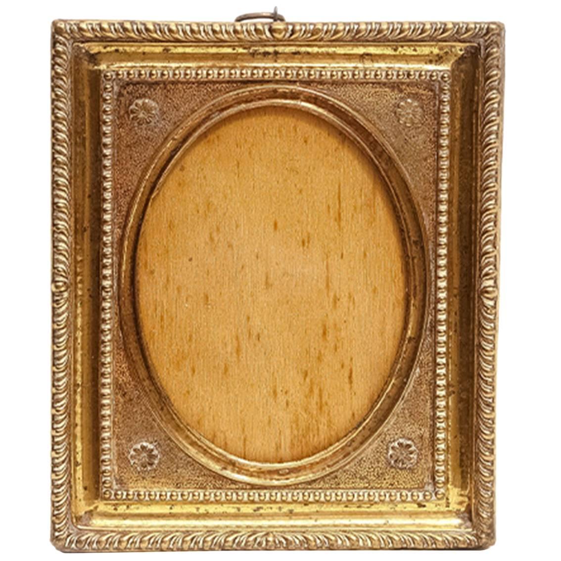 18th Century Pressed-Brass Picture Frame For Sale