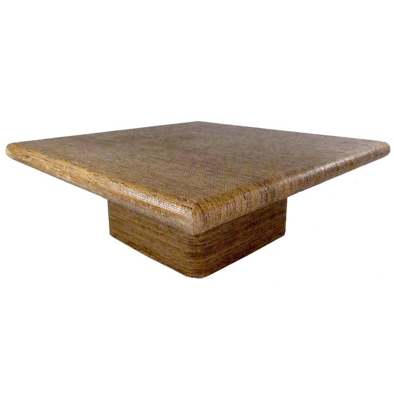 Grass Coffee Table / Rush Grass Coffee Table w/ Four Stools | Coffee table with ... - This coffee table is made with a solid wood base in a black finish, which has classic molded details and stacked fun feet.